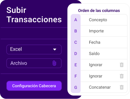 Subir Transacciones en Inmatic